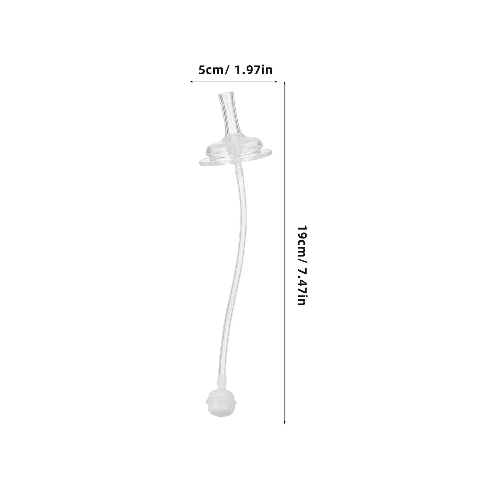 4Pcs Bottle Straw Replacement Wide Mouth Caliber Silicone Straw for Water Milk Feeding Accessories Milk Bottle Sucker