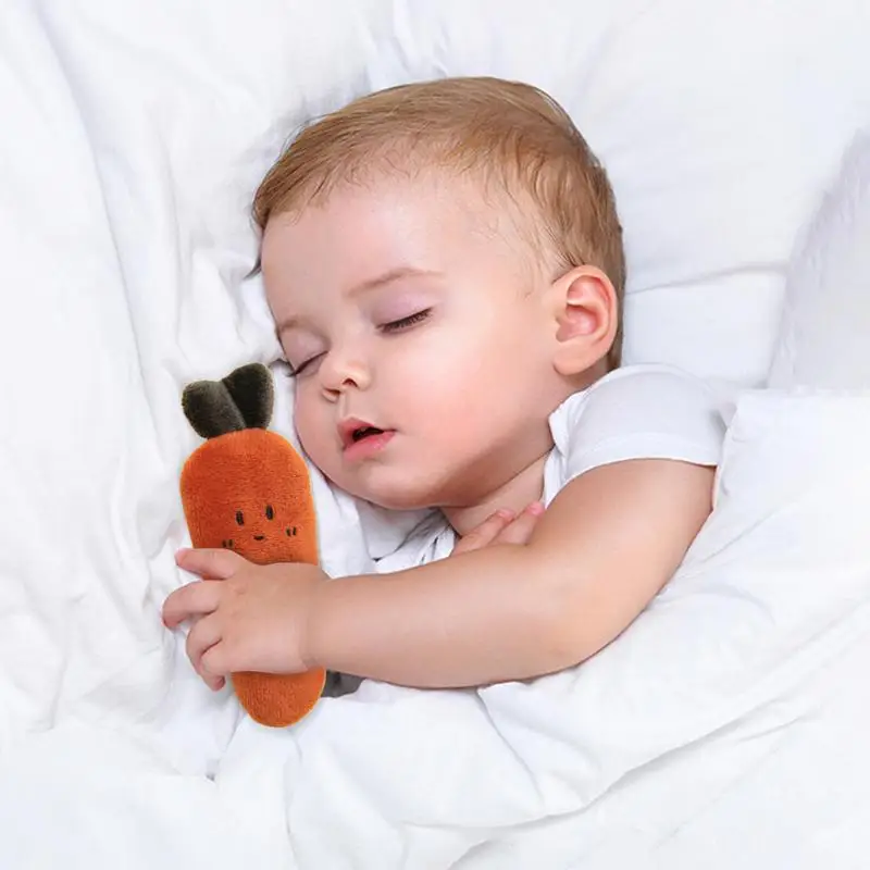 Zabawka do spania dla niemowląt, zabawka przeciw zniecierczeniu, gryzak, lalka w kształcie owocu, poduszka z paskiem do łóżeczka, na baby shower, do codziennego użytku, do pokoju dziecięcego, domu, podróży.