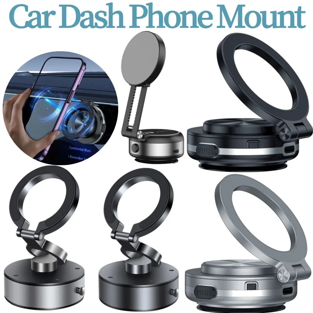 

Magnetic Cell Phone Holder for iPhone 16 15 14 13 12 Pro Max Plus Mini 360°rotation Car Mount Holder Magnetic Phone Holder