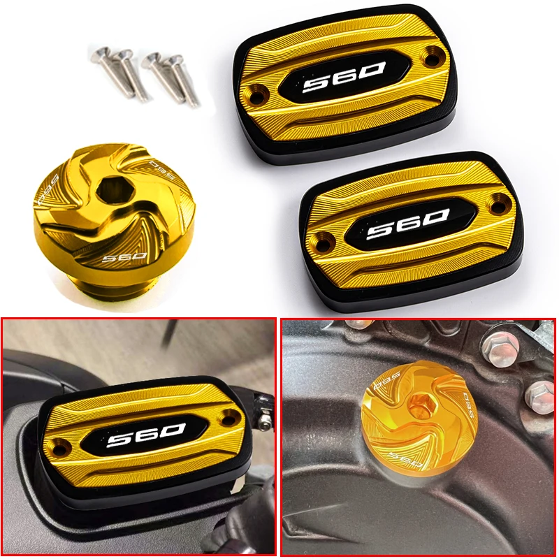 For YAMAHA TMAX 530 SX DX T-Max 500 TMAX 500 560 TECH Max TMAX Front Brake Fluid Brake Tank Cap and Filler Cap Accessories
