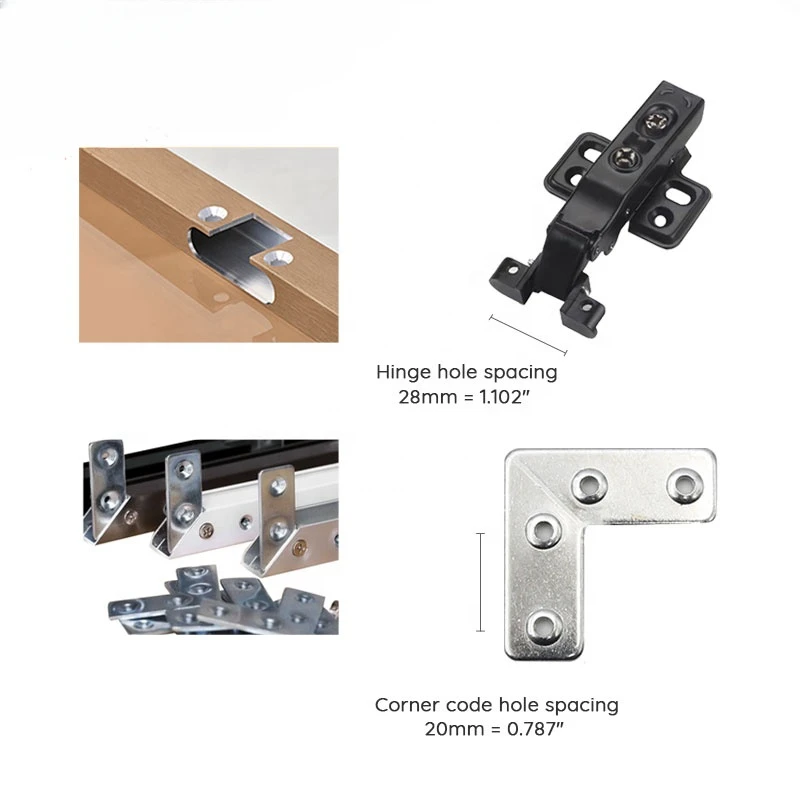 Pneumatic punching machine for 20mm alu door , drilling hinge and corner connector holes including screw hole countersinking