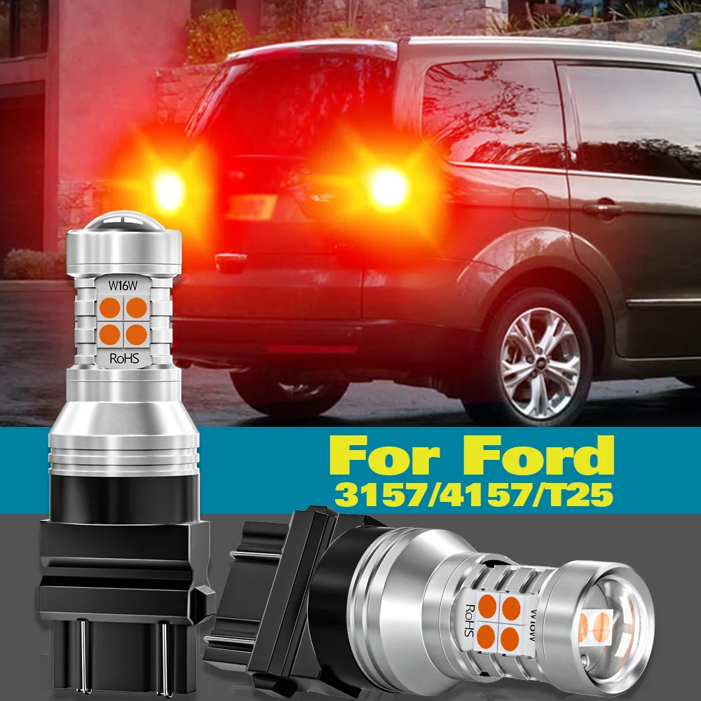 

Brake Light Blub 3157 T25 P27/7W For Ford Edge Flex Ranger Expedition Explorer F-150 F-250 Mustang Taurus Escape 2pcs LED Lamp