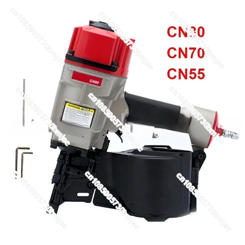 Pneumatic Coil Nailer CN55 CN70 CN80 Industrial Roofing Pneumatic Roll Nail Gun Siding Coil Nailer Gun Air Nail Gun 25-80mm