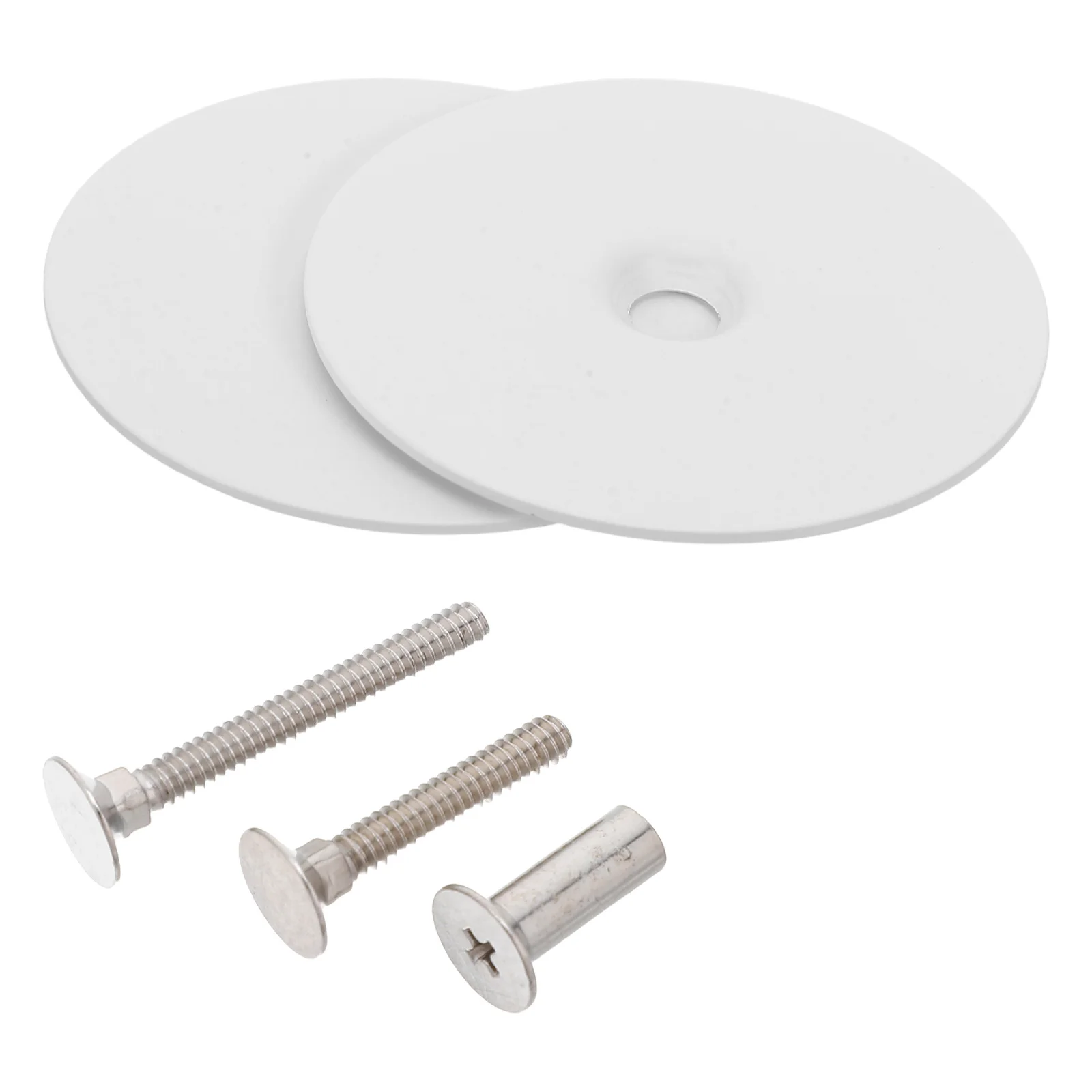 

1 Set 67Mm Stainless Steel Door Hole Cover Plate Round Escutcheon Security Patch Front Entry Closet Doors Durable Screw Mount