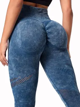 Damskie seksowne legginsy wydrążone spodnie do jogi Fitness legginsy z wysokim stanem Skinny siłownia kolarstwo Jogging spodnie sportowe nowość