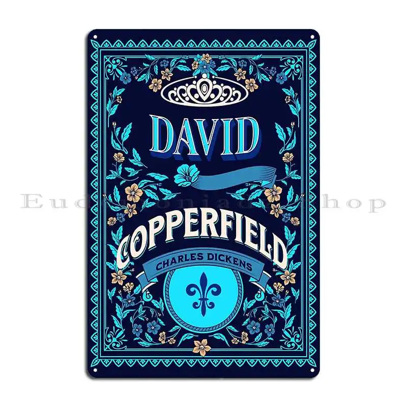 David Copperfield Charles Dickens Book Cover Art Metal Sign Wall Decor Wall Cave Cinema Customize Designing Tin Sign Poster