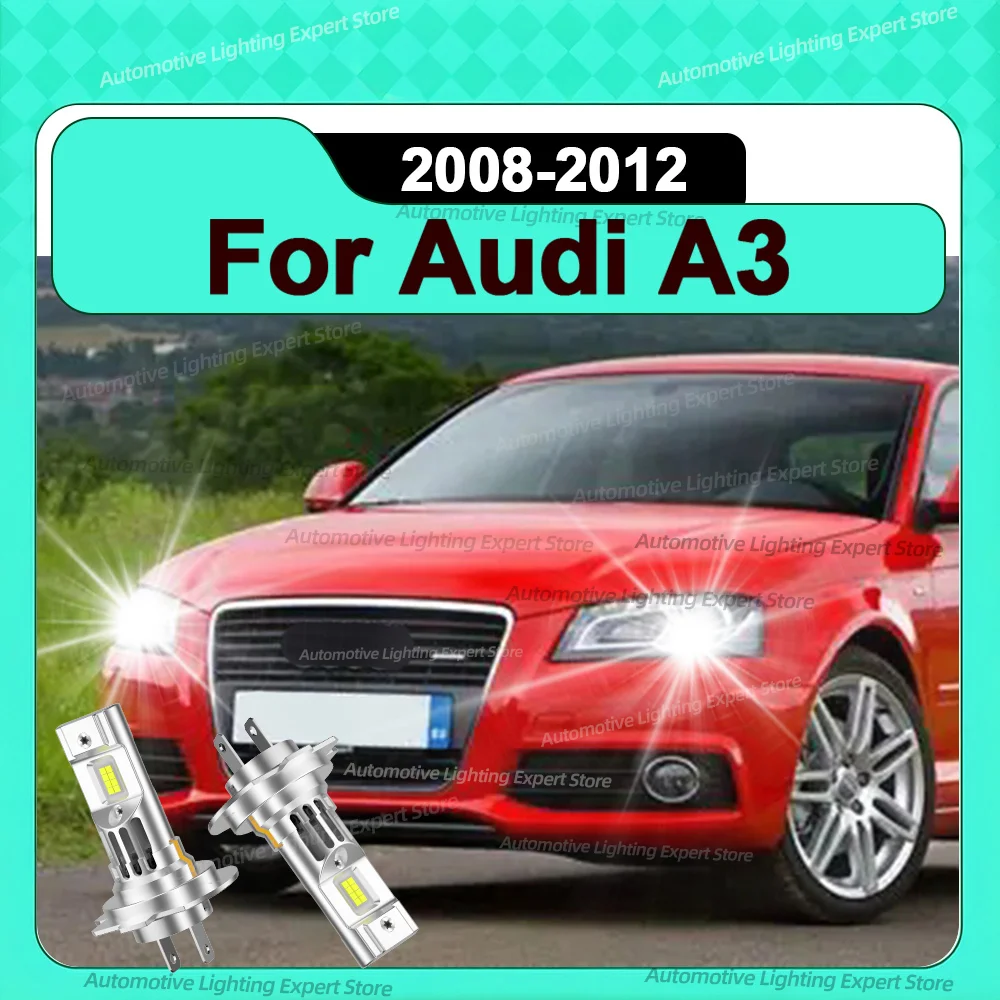 

6000K автомобильные фары светодиодные фары с вентиляторами Plug & Play для Audi A3 2008 2009 2010 2011 2012
