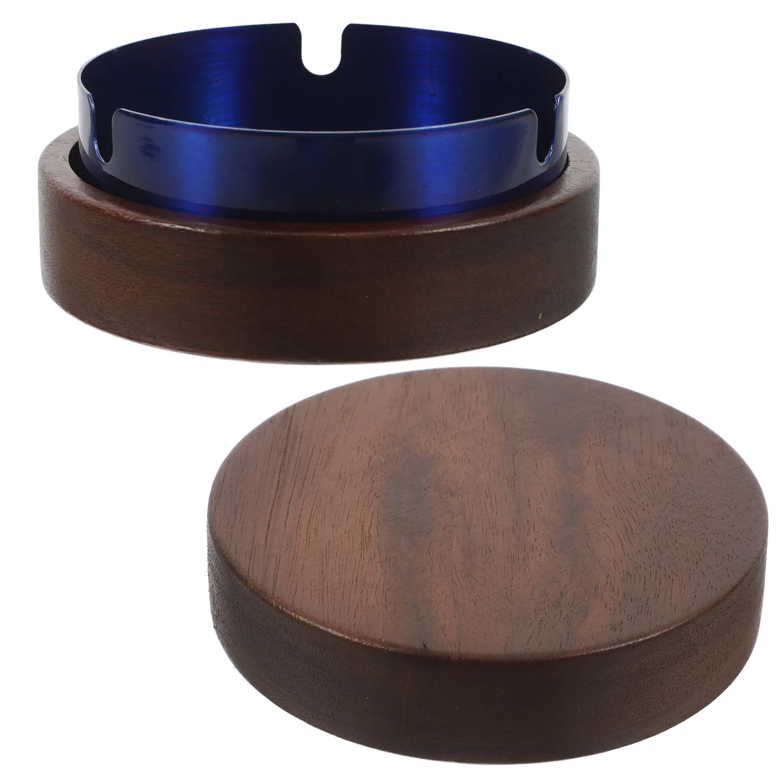 

Stainless Steel Ashtray Round Cigarette Butt Holder Ample Capacity Wear Resistant Material Efficient Interior Elegant