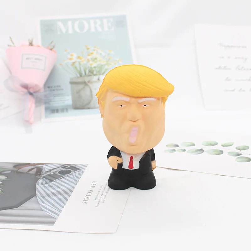 trump squishy Extrusion Recovery Shape Decoration Craft Soft Fashion PU Slow Rebound Doll Figurines Miniatures