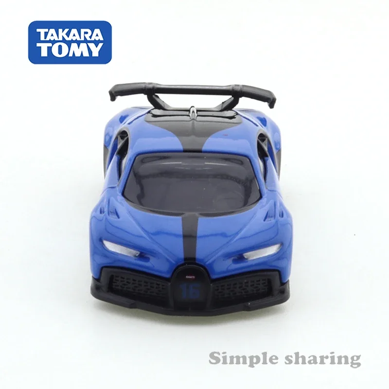 Takara Tomy Tomica No.37 Bugatti Chiron Pure Sport Car 1/63 Alloy Vehicle Diecast Metal Model Kids Xmas Gift Toys for Boys