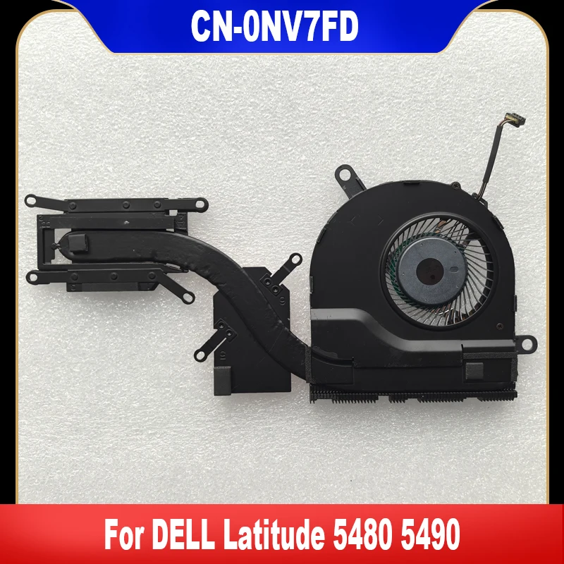 0NV7FD Novo Original Para DELL Latitude 5480 5490 Laptop CPU Ventilador de Refrigeração Cooler Ventilador Dissipador de Calor Radiador NV7FD CN-0NV7FD Alta Qualidade
