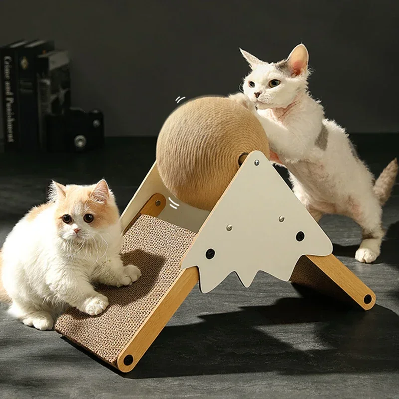 

Scratching Cat Ball Board Sisal Rope Ball Cats Grinding Paws Toys Kitten Wear-resistant Scraper Boards Pet Furniture Supplies