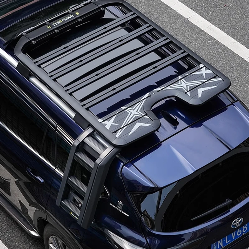 

Modification Suitable for Highlander Special Vehicle Roof Luggage Rack Expansion Platform Modification Ladder