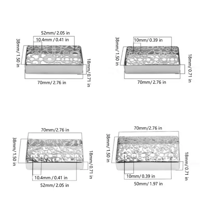 652F القيثارات الكهربائية لاقط غطاء رائع نحت المعادن هامبوكر غطاء فريد الغيتار لاقط غطاء الحماية دائم