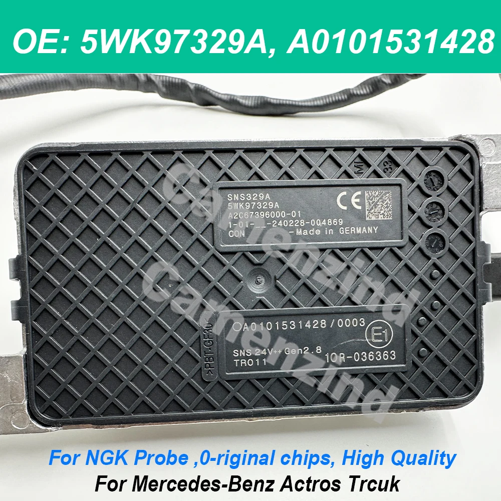 5WK97329A A0101531428 مستشعر نيتروجين Nox A0101530003 لمسبار NGK لمرسيدس بنز Trcuk Actros MP4 Euro 6 جودة عالية