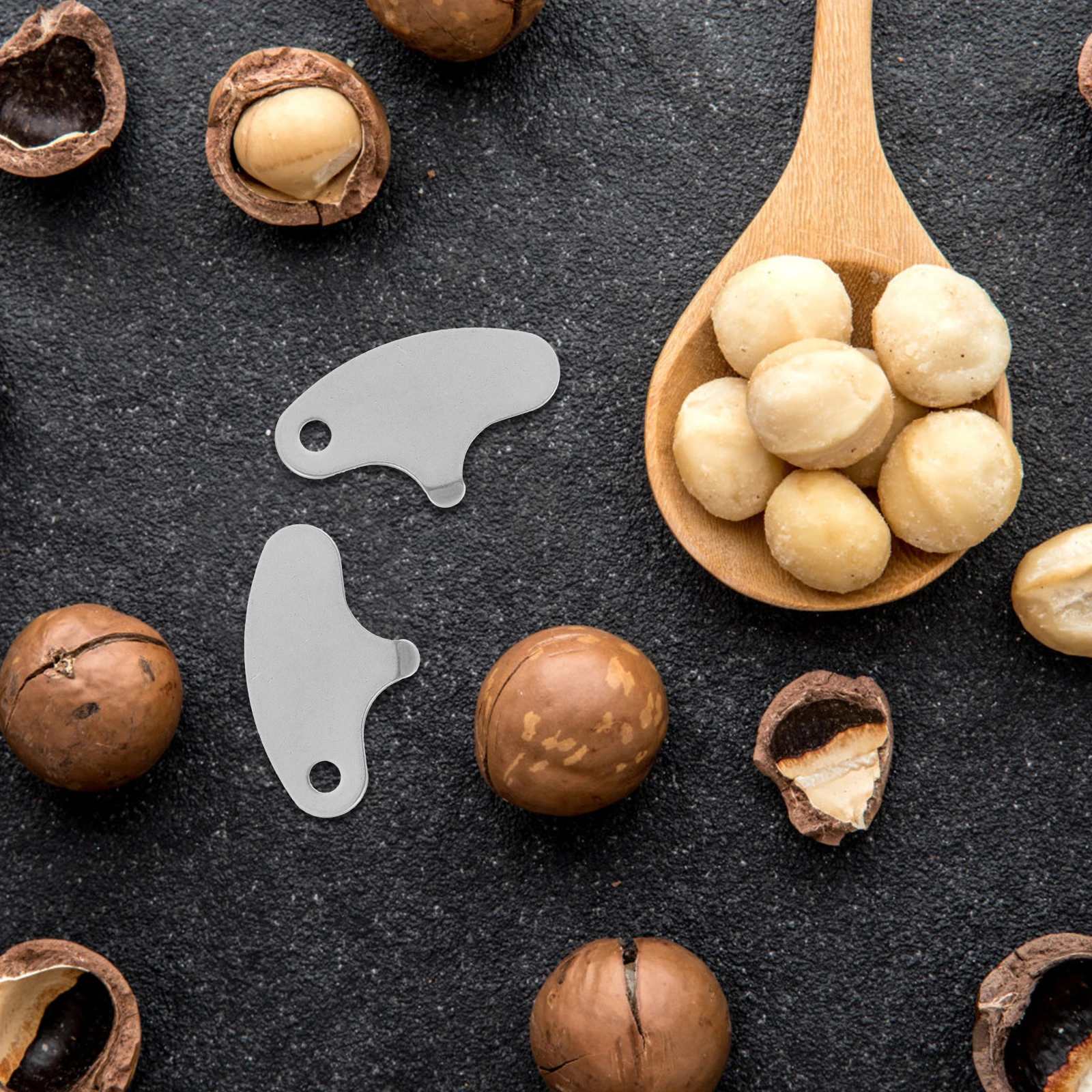 

25Pcs Stainless Steel Nut Opener Portable Macadamia Walnut Cracker Manual Sheller Chestnut Pecan Opener Chestnut Cutter