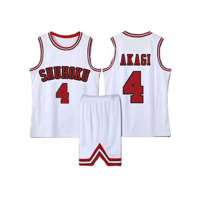 Kaede Rukawa Cosplay Anime Slam Dunk Sakuragi Hanamichi Cosplay Slam Dunk Jersey Shohoku escuela equipo de baloncesto Jersey Costu #   1