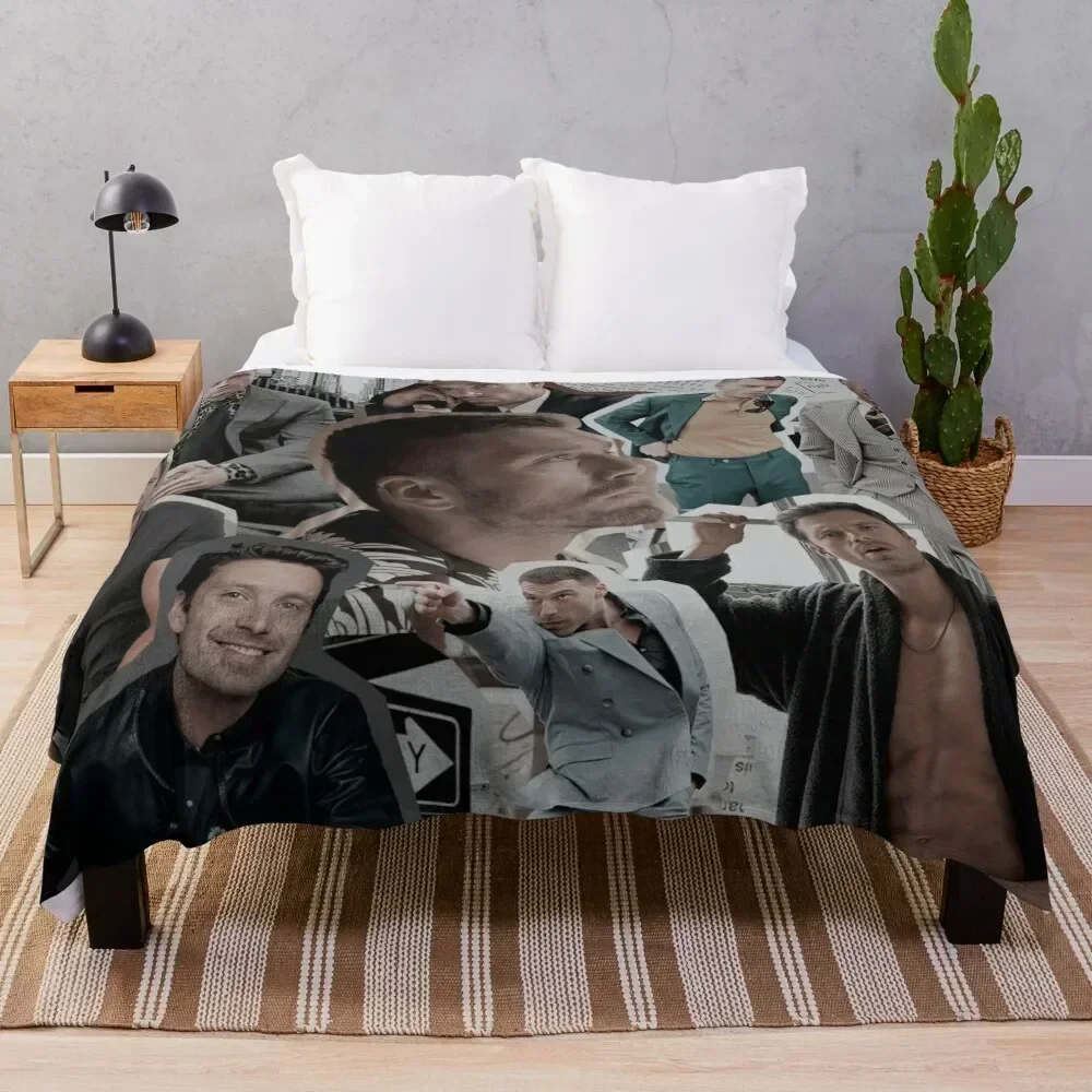 

sebastian stan Throw Blanket Decorative Sofa anime Picnic Hair Blankets