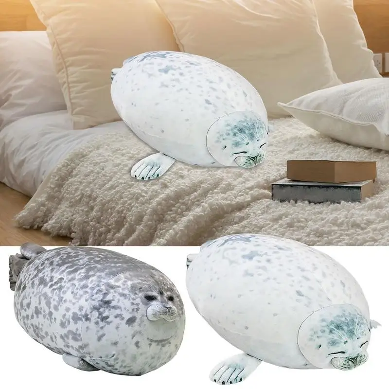 

Chubby Seal Plush Cute Seal Plushie Dolls Throw Pillow Seal Plush Toys Realistic Soft Cuddly Ocean Toy Stuffed Animal Plush Toys