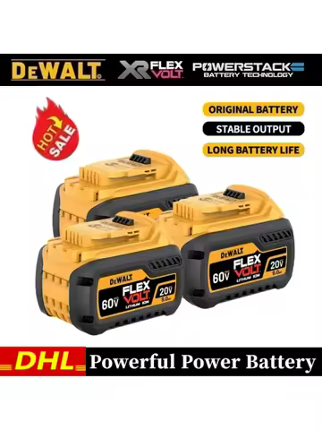 100% Original 60V Dewalt Battery Original 20V Dewalt Power Tool Battery Dewalt 20V/60V Battery DCB206 DCB206 DCB609 Battery