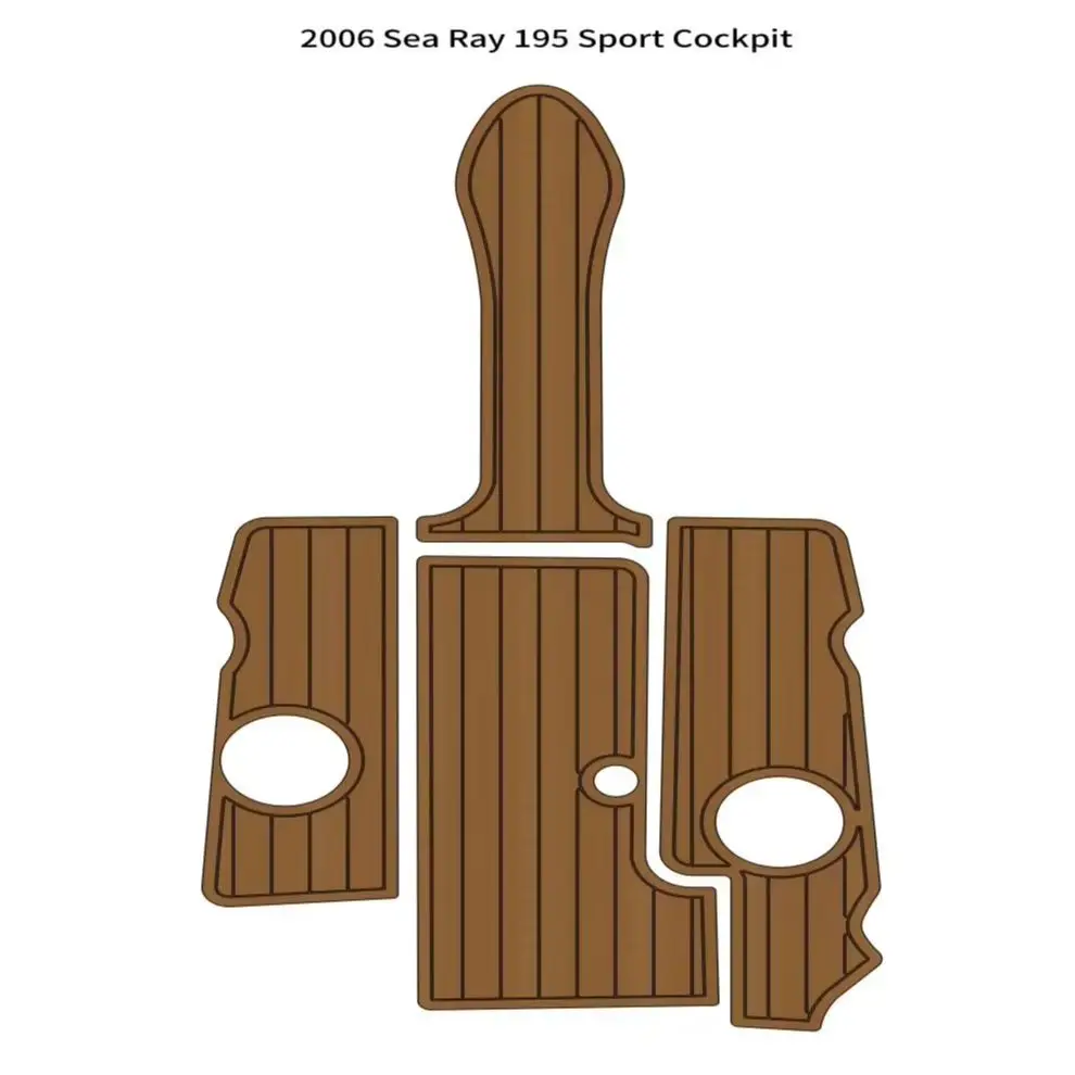 

2006 Sea Ray 195 Sport Cockpit Pad Boat EVA Foam Faux Teak Deck Floor Mat SeaDek Gatorstep Style Самоклеящийся V593 R8V1A
