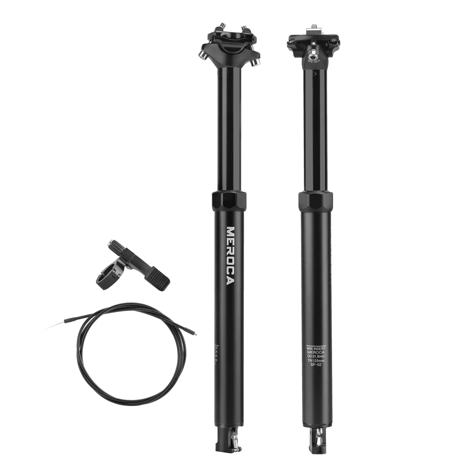 MEROCA Fiets Dropper Zadelpen 27.2/30.9/31.6x425mm Interne Routing Kabel Afstandsbediening Draad Controle Lift Zadelbuis Mtb Zadelpen - afbeelding 2