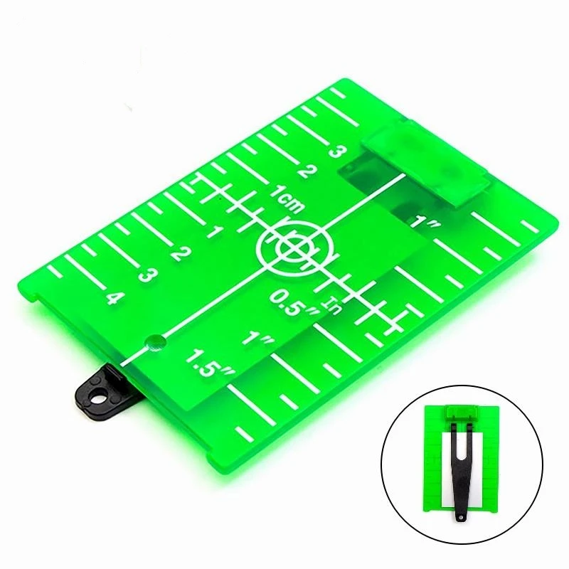 Plastic Lase Target Card Plate Inch For Green Red Lase Level For Line Lasers Reflective Magnetic Plate Laser Target 11.5cmx7.4cm