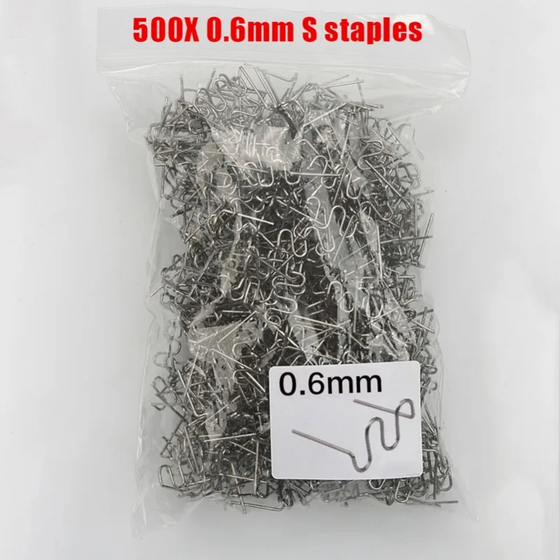500Pcs Plastic Welding Nails 0.6/0.8mm Hot Melt Wire for Car Bumper Crack Repair Welding Machine