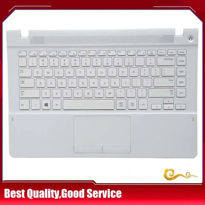 

New/Org For Samsung NP470R4V NP370R4E NP370R4V NP450R4E NP450R4V NP470R4E palmrest US keyboard upper cover Touchpad,White