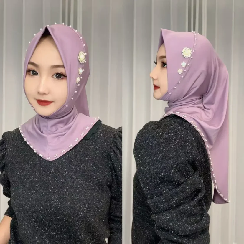 11Colors Arabian Women Convenient Muslim Hijab Instant Cap