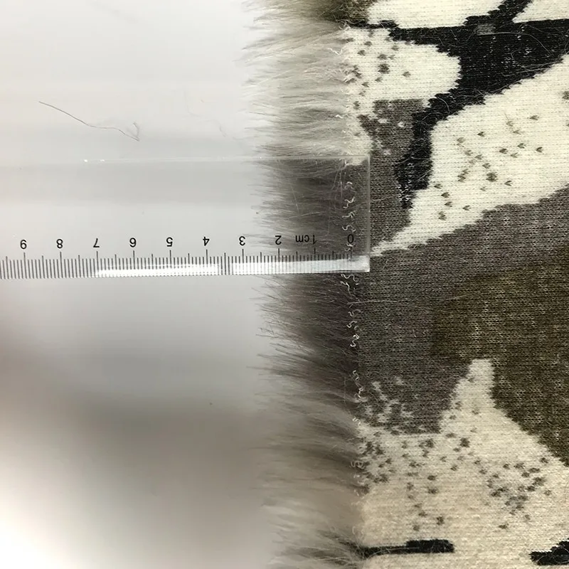 Camouflage Jacquard Faux Fur Fabric - for Clothing Outerwear, Pillow & Crafts DlY Sewing Designer Cloth (by Meter)