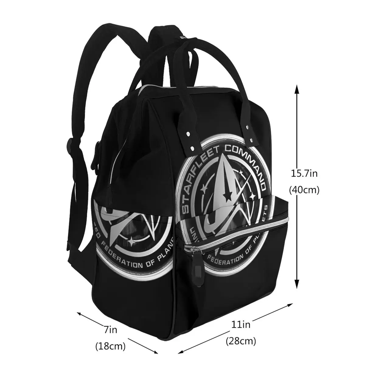 Star Treks Science Fiction TV Series Student Backpack School Bag Hiking Travel Daypack for Men Women Bookbag Shoulder Bags