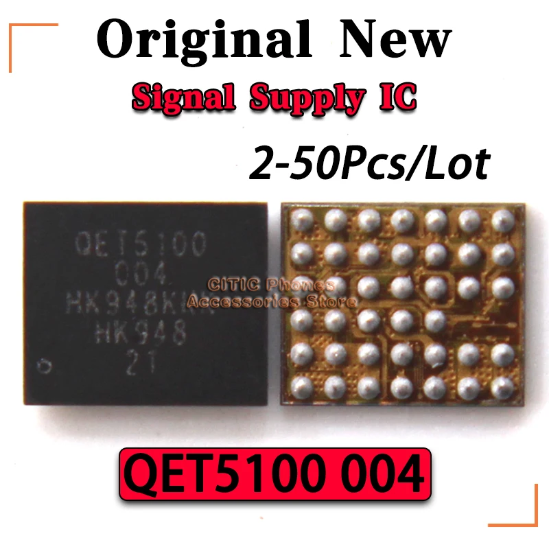 2-50Pcs/Lot New Original QET5100 004 U_QET1_E Signal Supply IC Chip For iphone 12 13 Series 12/13Pro/Max/Mini