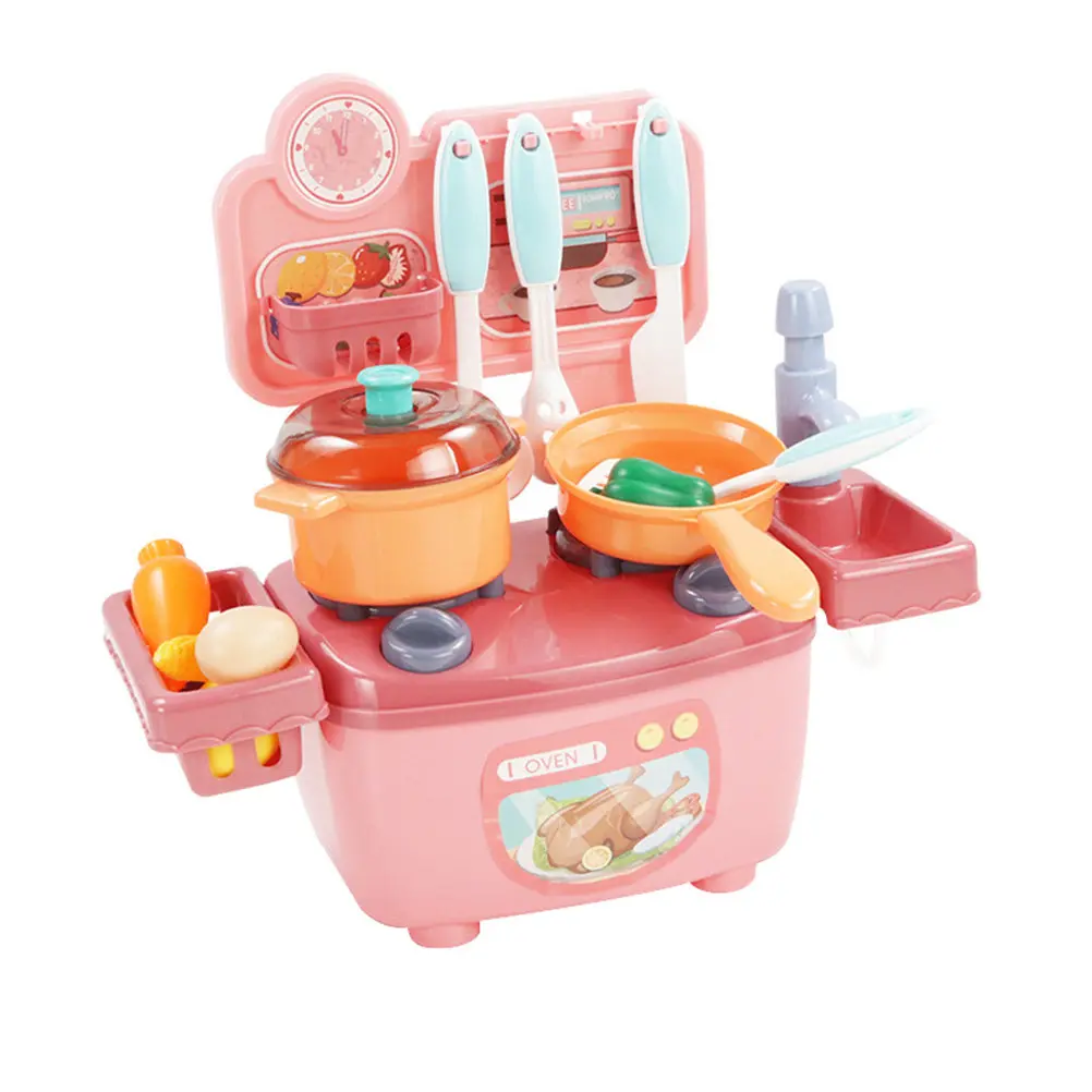 

1Set Kitchen Playset Realistic Interactive Educational Cooking Utensils Role Play Creative Intelligence Development for Kids