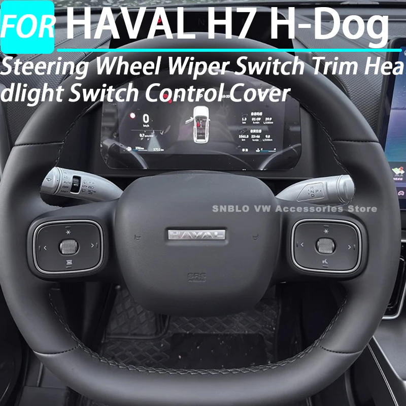 

Car Steering Wheel Wiper Switch Trim Headlight Switch Control Cover for HAVAL H7 H-Dog Interior Accessories 2025