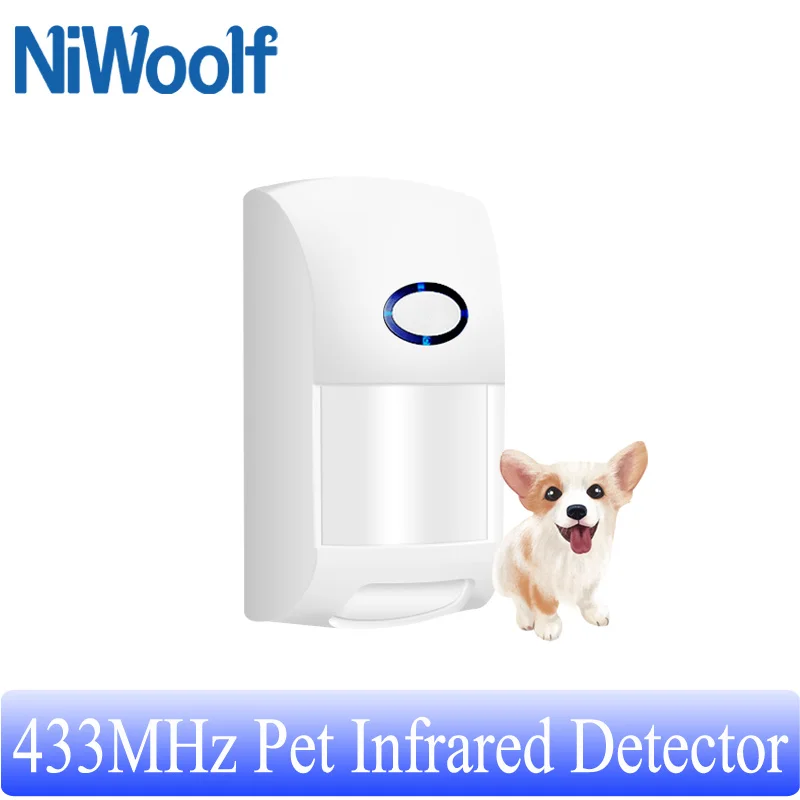 433MHZ PET Immune PIR Detector Motion Sensor 25KG Animal Infrared Detector For Smart Life Home Burglar Alarm System