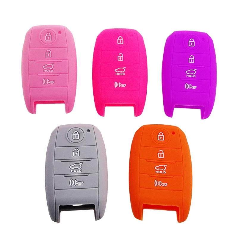

4 Buttons Car Smart Key Case Shell for Kia K3 Optima Sportage Rio Sorento Auto Colorful Key Protection Cover Bag Parts