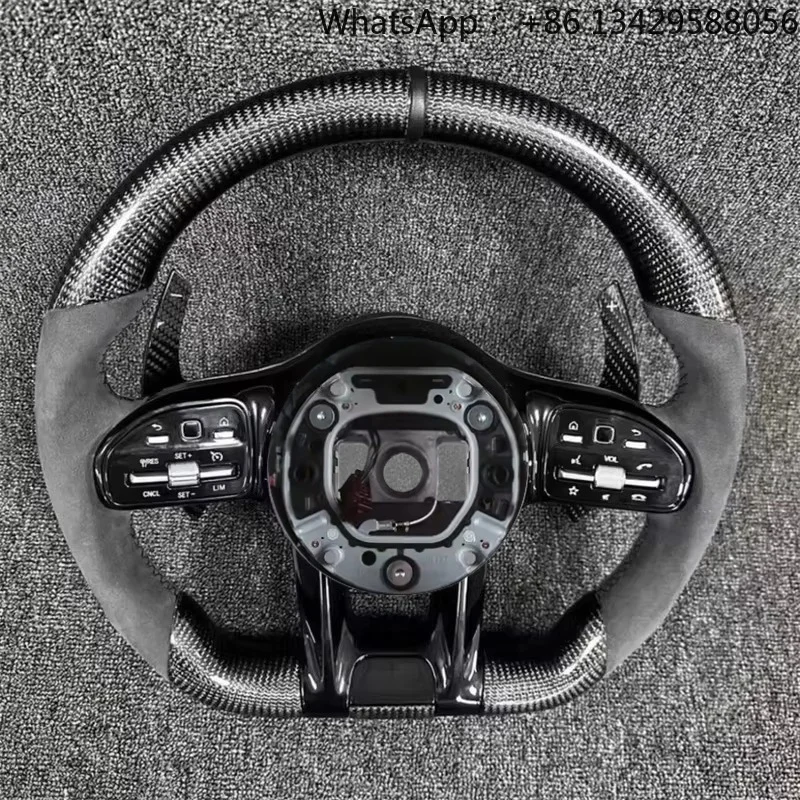 Custom Leather Steering Wheel for Mercedes Benz W212 W203 W205 W222 W213 Cls Gle Glc 43 E63 E53 C63 AMG Car Accessories