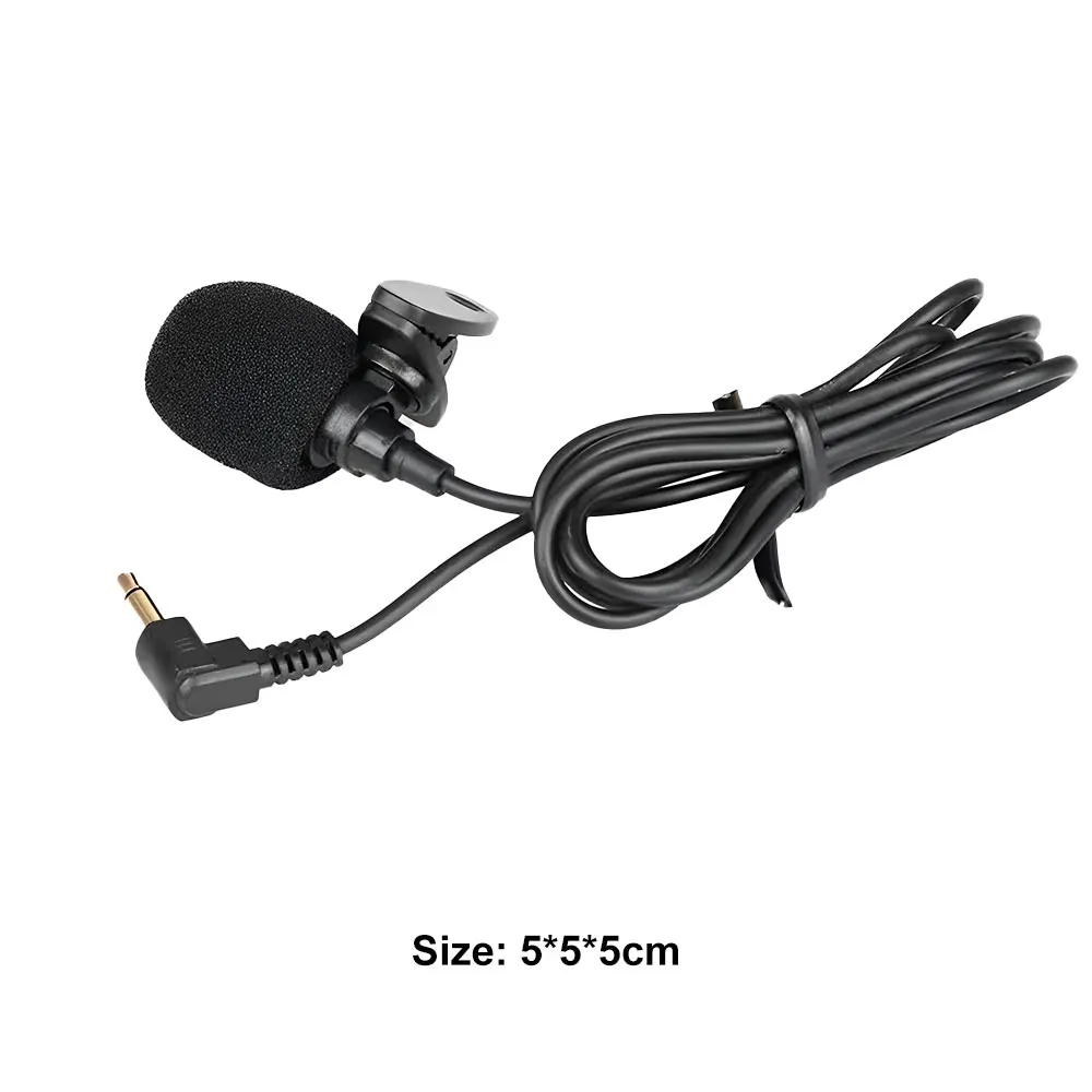 Clip-on Microphone Lapel Mini Lavalier Mic Microphone 3.5mm Portable Mini Microphone For Mobile Phone PC Recording Conference