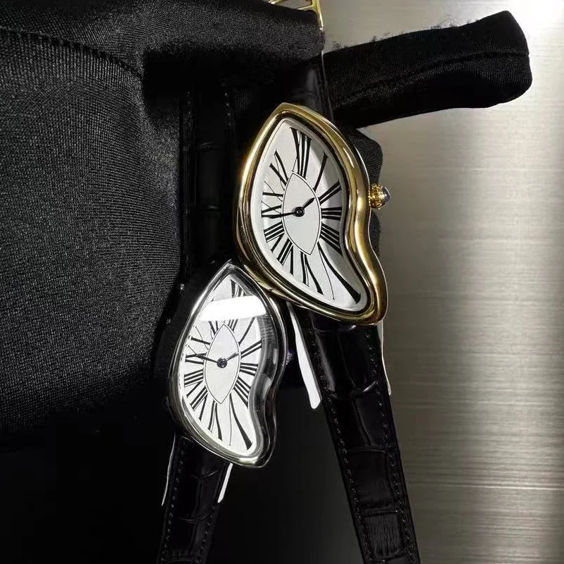 High quality leather strap for opposite sex y2k watches, quartz men's watches for high-end retro and versatile use No logo