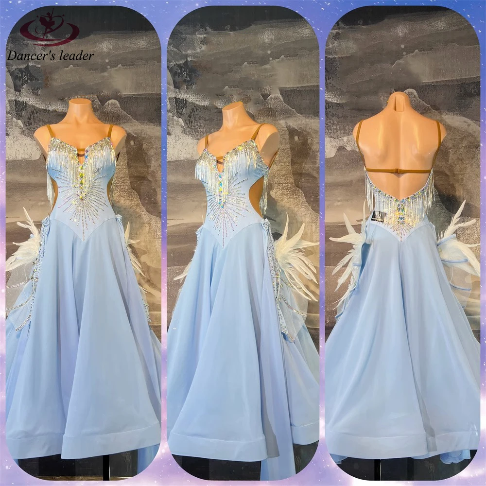 

Ballroom Dress High-end Custom Waltz Light Shadow Dance Dress Cha Cha Tango Female Adult Stage Professional Clothing