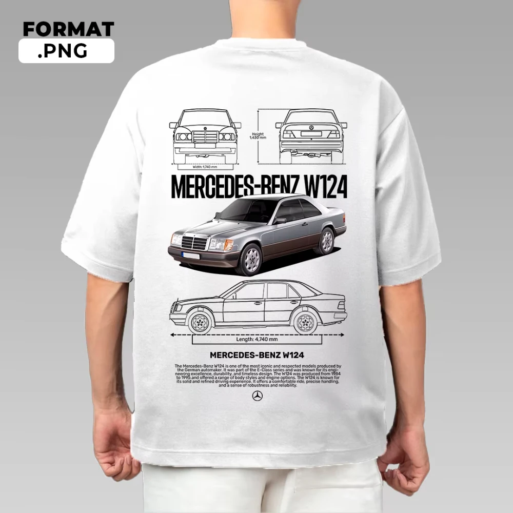 

2025 retro T-shirt with cotton Mercedes-Benz pattern large short-sleeved street trend hip-hop Harajuku T-shirt racing F1 print