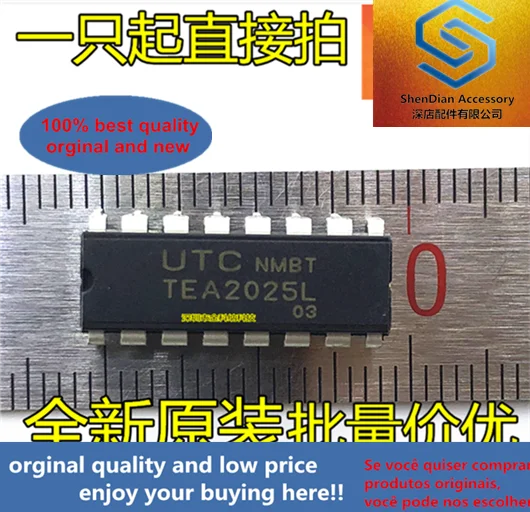 10pcs only orginal new TEA2025L audio power amplifier integrated circuit (9-12V) straight plug DIP-16 pin