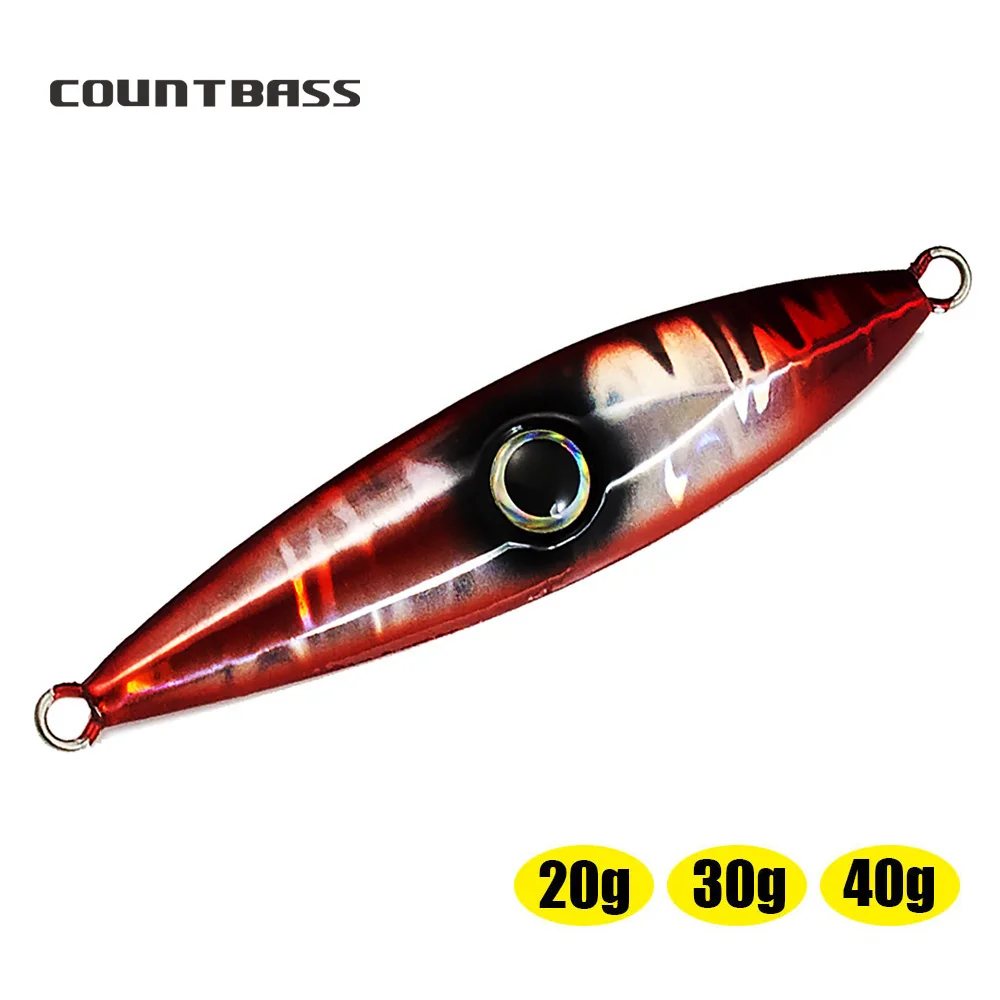 

Countbass Fishing Lures Metal Jigging Slim Jigs Sea Bass Game Fishing 20g 30g 40g