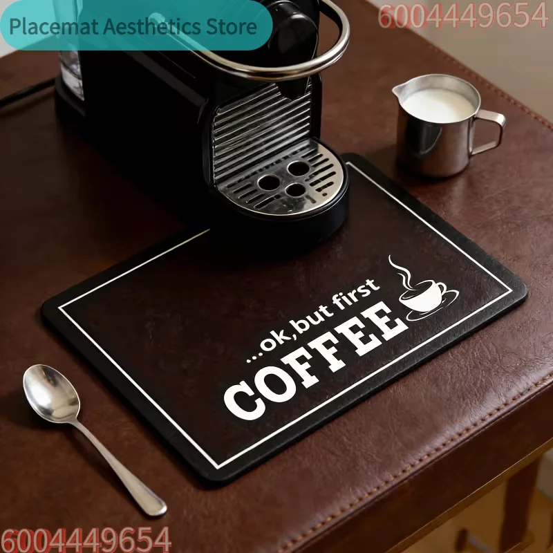 Minimally Styled Coffee Machine Mat and Anti Slip Mat Kitchen Mat Kitchen Water and Anti Slip Mat Mat Kitchen Dining Mats