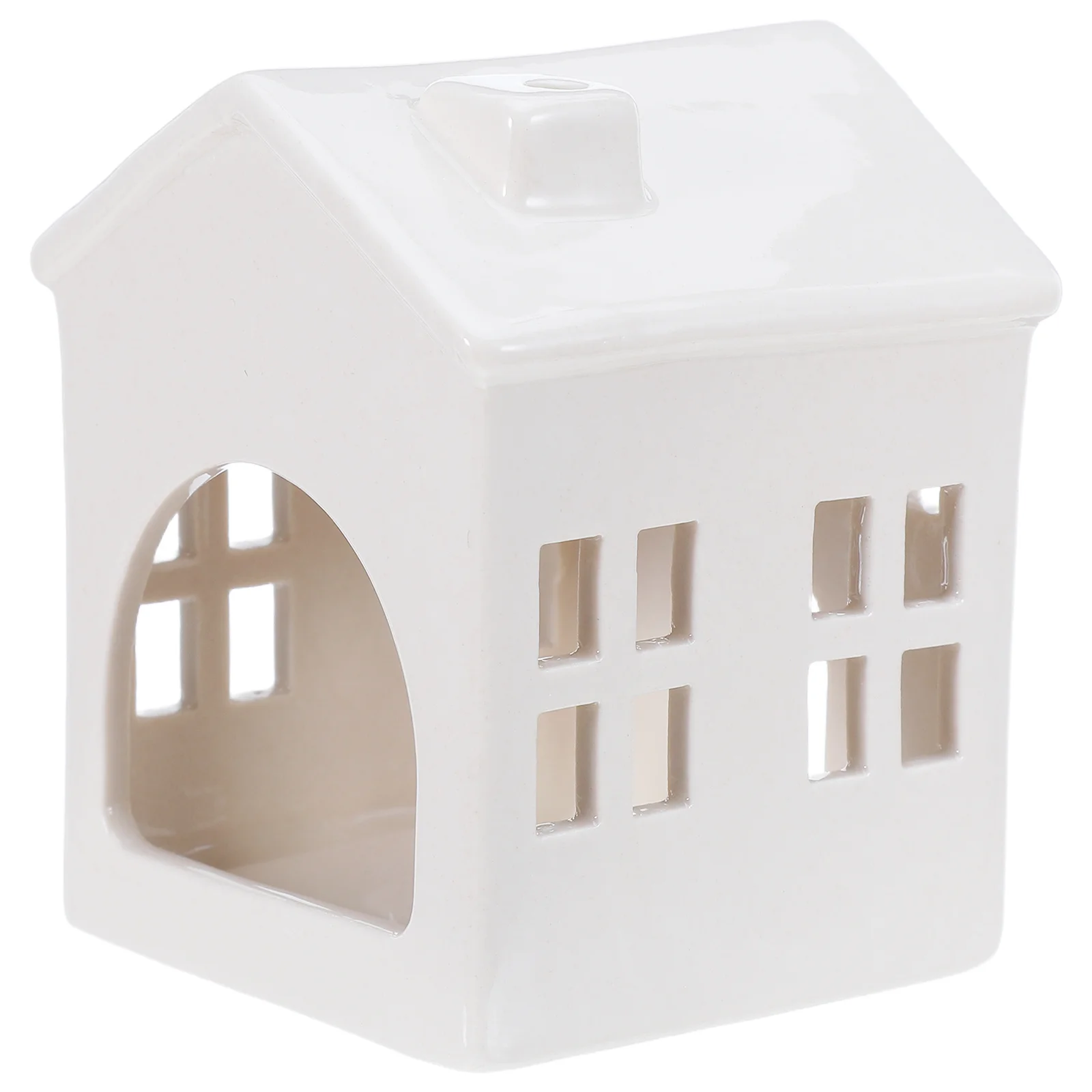 

Tealight Holder Ceramic Style Elegant Hollow Out Decorative Candlestick for Thanksgiving Christmas Home Festive