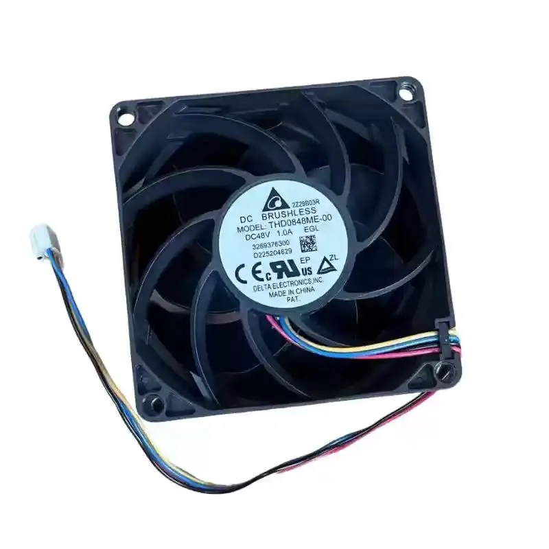 Original For Delta THD0848ME-00 DC 48V 1.0A 8038 80mm 8cm 4Pin PWM Dual Ball Bearing Server Cabinet Inverter Blower Cooling Fan