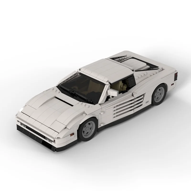 1484pcs MOC Sonny's Testarossa Icons Model Building Blocks Architecture Education Idea Display Assemble Collection DIY Creative