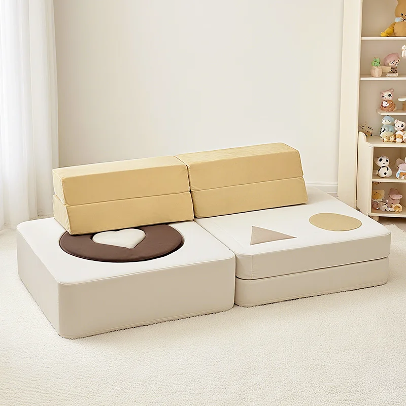 

Compression Combination Stitching Sofa Children's High-density Sponge Sofa Modern Fabric Building Block Compression Sofa
