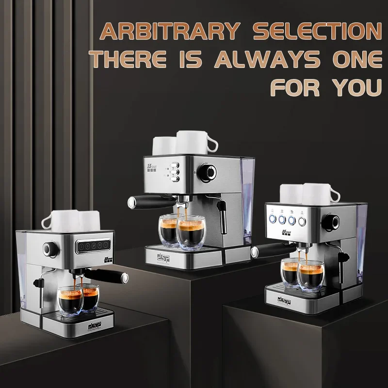 

Small Home Espresso Coffee Machine Semi-automatic Coffee Maker Multi-function Latte Art Coffee Machine for Beginners